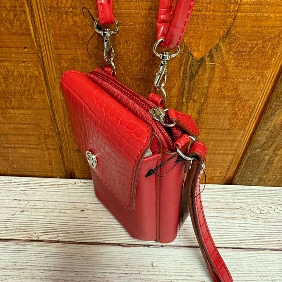 GIANI BERNINI Softy Leather Tech Crossbody Wallet - Picture 3 of 5